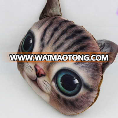 soft cute cat digital printed cushion car cushion